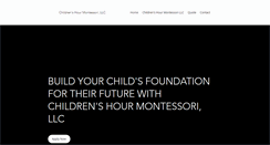 Desktop Screenshot of childrenshourmontessori.com